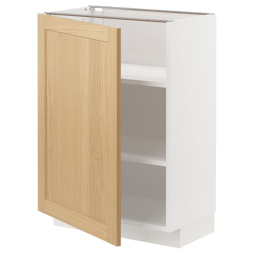 METOD, base cabinet with shelves, 60x37 cm, 595.090.96