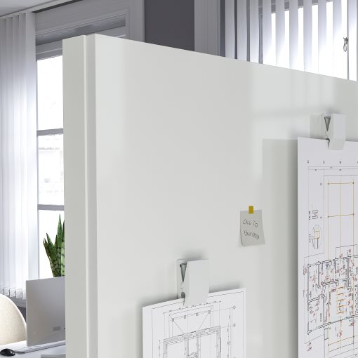 MITTZON, frame with castors/whiteboard/display shelf/cable box, 85x205 cm, 595.146.82