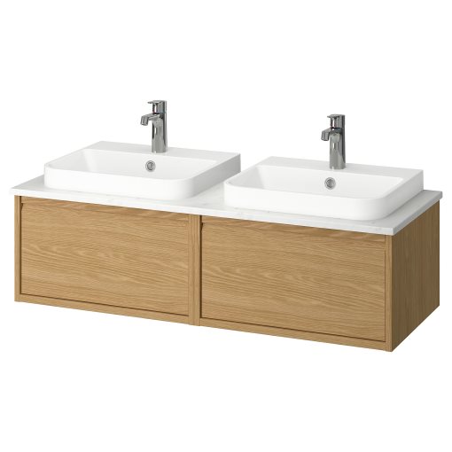 ANGSJON/BACKSJON, wash-stand/wash-basin/taps, 122x49x41 cm, 595.286.03