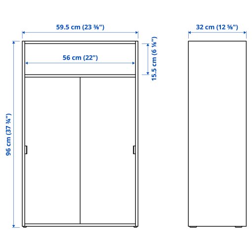SPIKSMED, TV storage combination, 215x32x96 cm, 595.352.98