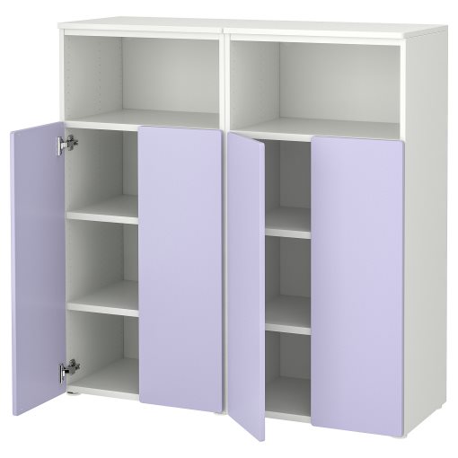 SMASTAD/PLATSA, storage combination with 6 shelves, 120x42x123 cm, 595.496.29