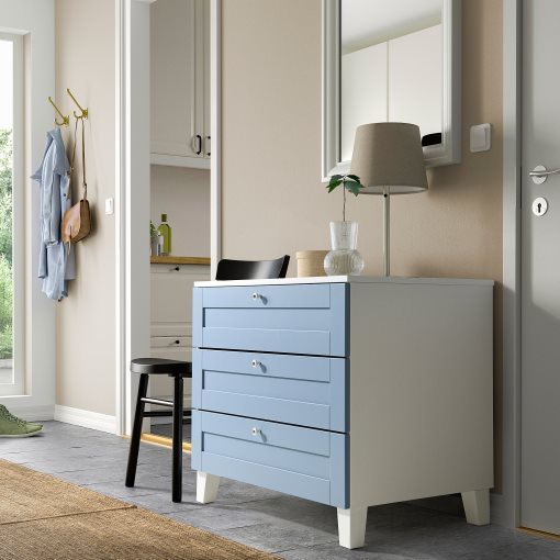 PLATSA, chest of 3 drawers, 80x57x73 cm, 595.556.96