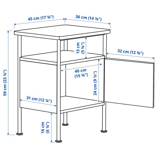 STJÄRNÖ/GRÅFJÄL, έπιπλα υπνοδωματίου, 3 τεμ. 140x200 cm, 595.776.36