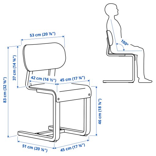 LISABO/LYCKAN, τραπέζι και 4 καρέκλες, 140x78 cm, 595.902.61