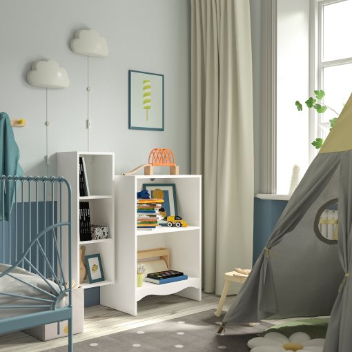 SMÅGÖRA, changing table/bookshelf with 1 shelf unit, 595.975.21