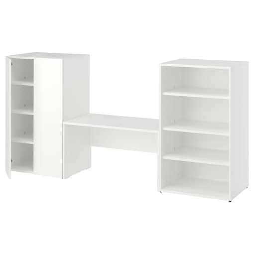 LASTARE, storage combination with bench, 210x42x100 cm, 596.038.81