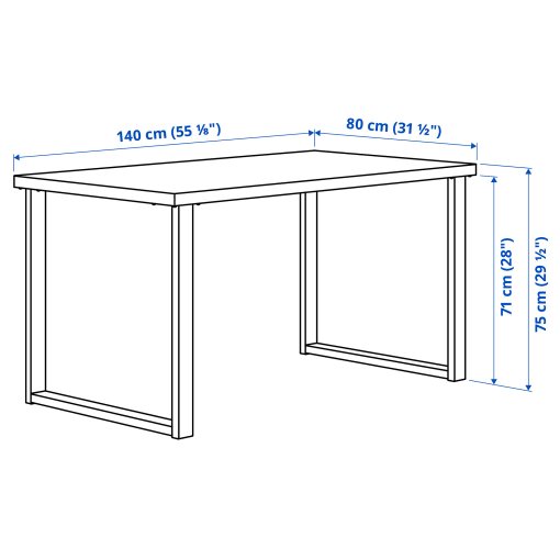 SKÅLSTA, τραπέζι, 140x80 cm, 596.081.19