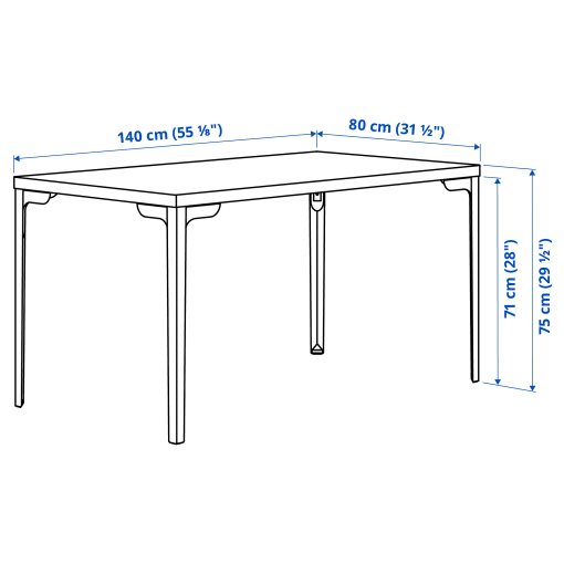 SKÅLSTA, table, 140x80 cm, 596.083.22