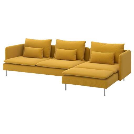 SÖDERHAMN, 4 θέσιος καναπές με σεζλόνγκ, 596.220.64