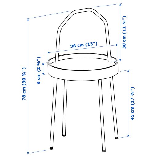 BURVIK, βοηθητικό τραπεζάκι, λευκό, 603.403.89