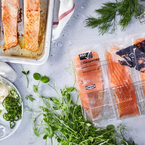 SJÖRAPPORT, salmon fillet/ASC certified/frozen/frozen, 500 g, 603.600.37