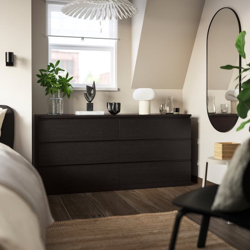 MALM, chest of 6 drawers, 604.035.79