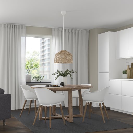 MÖRBYLÅNGA, table oak veneer, 145 cm, 604.128.85