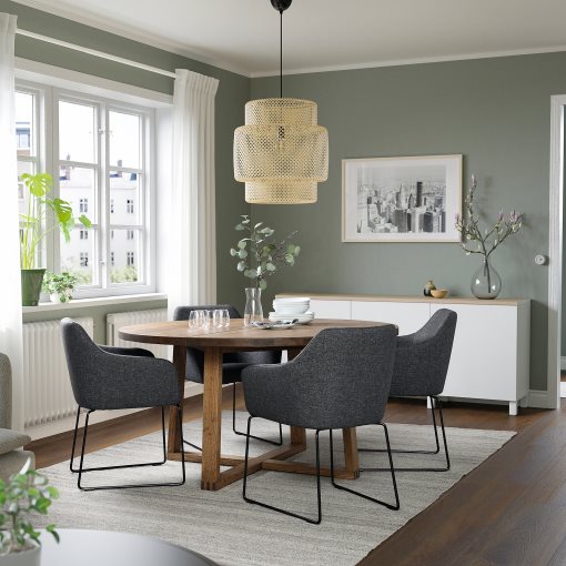 MÖRBYLÅNGA, table oak veneer, 145 cm, 604.128.85