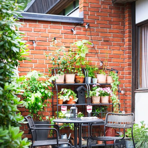 LÄCKÖ, chair with armrests, outdoor, 604.633.04