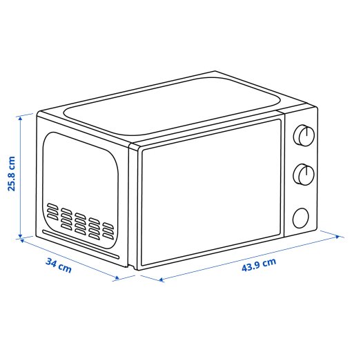 TILLREDA, microwave oven, 604.933.58