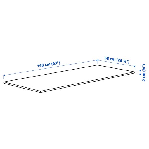 MITTZON, table top, 160x68 cm, 605.278.48