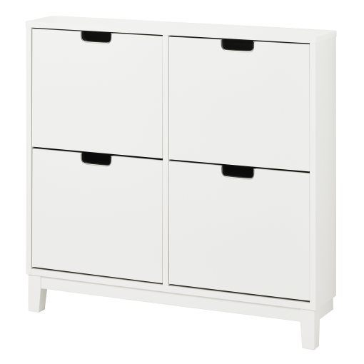 STÄLL, shoe cabinet with 4 compartments, 96x17x90 cm, 605.302.66