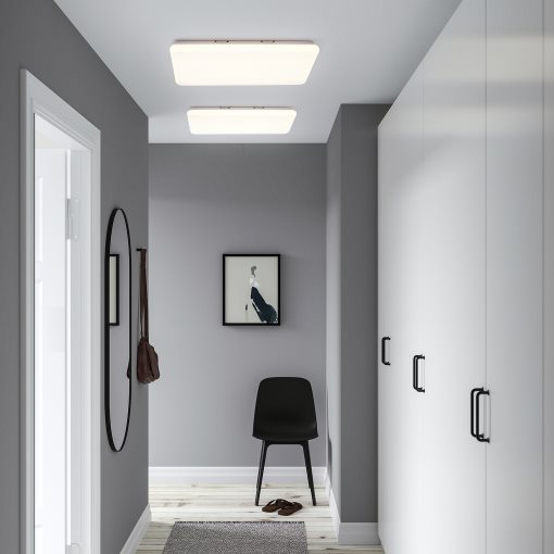 JETSTROM, ceiling panel with built-in LED light source/smart dimmable, 60x60 cm, 605.360.08