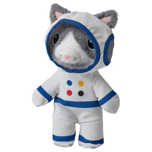 AFTONSPARV, soft toy cat with astronaut suit, 28 cm, 605.515.36