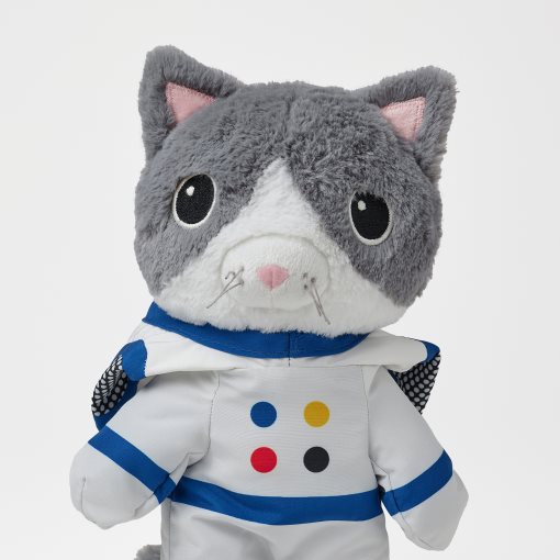 AFTONSPARV, soft toy cat with astronaut suit, 28 cm, 605.515.36
