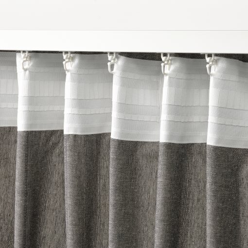LENDA, curtains with tie-backs 1 pair, 140x300 cm, 605.528.71