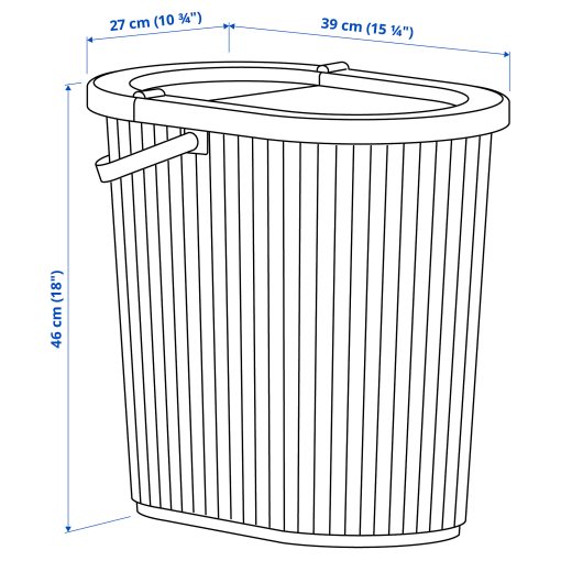 DAMMANG, bin with lid, 26 l, 605.599.76