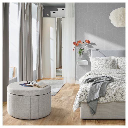 SIDSJÖ, pouffe with storage, 605.623.42