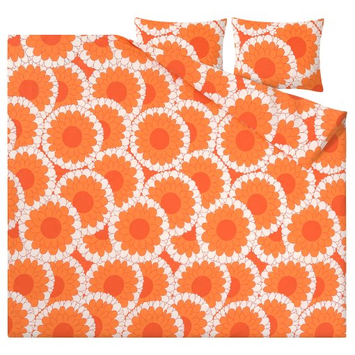 KRANSMALVA, duvet cover and 2 pillowcases, 240x220/50x60 cm, 605.720.15