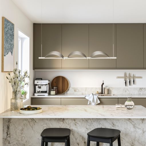 BACKSTÖRN, κρεμαστό φωτιστικό ρυθμιζόμενης έντασης με ενσωματωμένο φωτισμό LED, 108 cm, 605.778.76