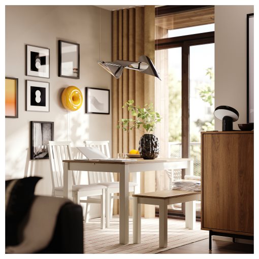 BACKSTÖRN, κρεμαστό φωτιστικό ρυθμιζόμενης έντασης με ενσωματωμένο φωτισμό LED, 108 cm, 605.778.76