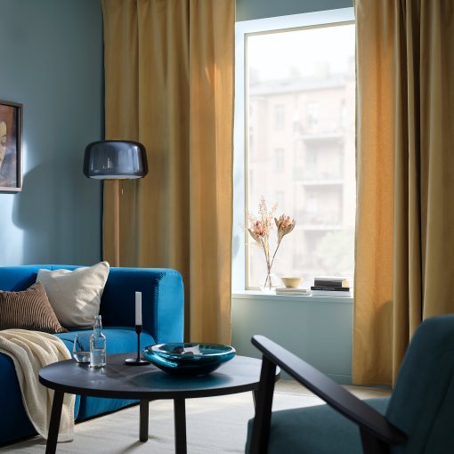 SANELA, curtains 1 pair, 140x300 cm, 605.898.84