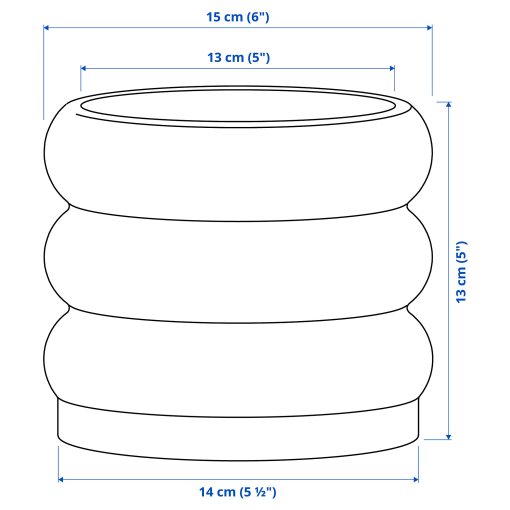 HASSELBUKETT, plant pot in/outdoor, 12 cm, 605.959.17
