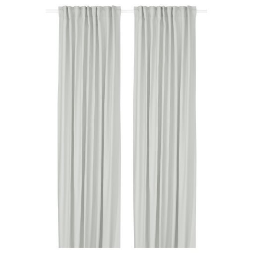 GINSTMOTT, curtains with heading tape/1 pair, 145x300 cm, 605.971.67
