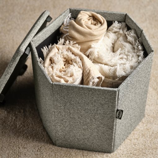 KJUGE, pouffe with storage, 606.296.77