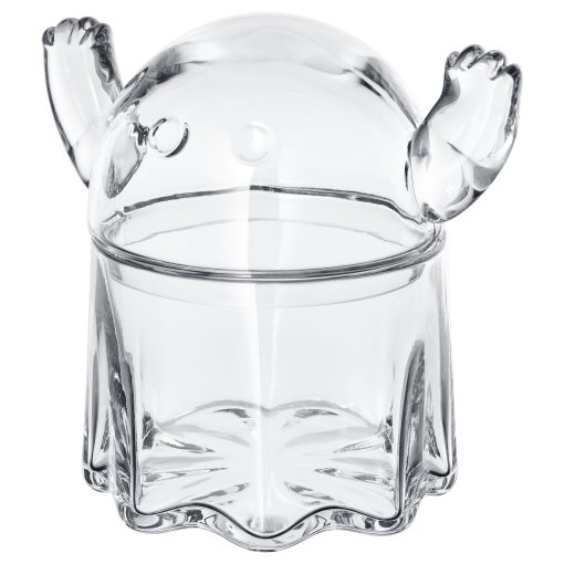 KUSTFYR 2026, bowl with lid/ghost, 13 cm, 606.300.58