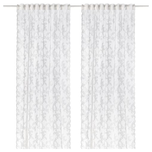 ALVINESPETS, net curtains with heading tape/1 pair, 145x280 cm, 606.371.49