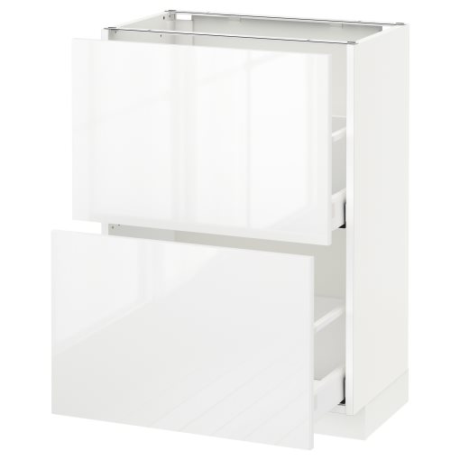 METOD/MAXIMERA, base cabinet with 2 drawers, 691.131.89