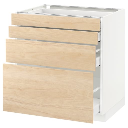 METOD/MAXIMERA, base cabinet 4 fronts/4 drawers, 692.162.10