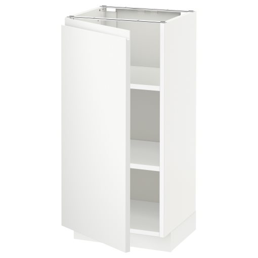 METOD, base cabinet with shelves, 40x37 cm, 694.666.66