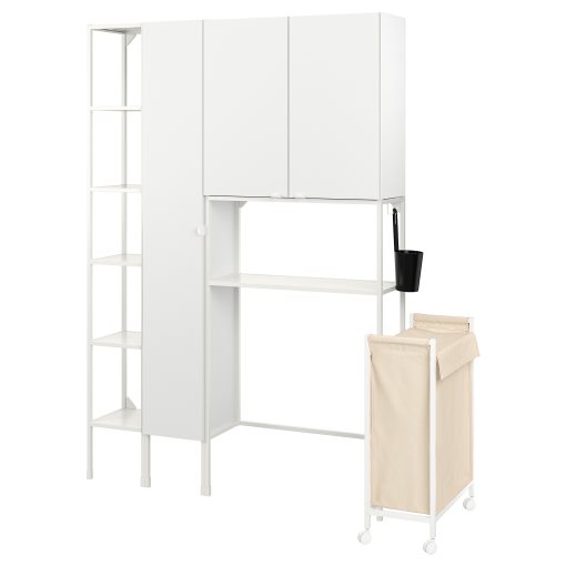 ENHET, storage combination for laundry, 80x32x204 cm, 694.779.24