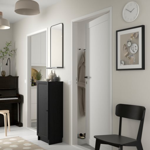 BILLY/OXBERG, βιβλιοθήκη με πόρτα, 40x30x106 cm, 694.832.89