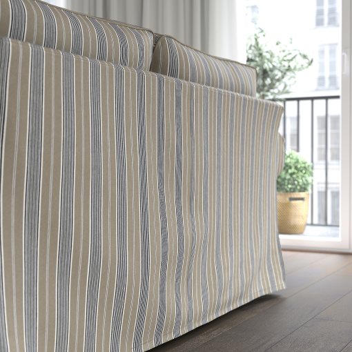 EKTORP, τριθέσιος καναπές με σεζλόνγκ, 695.090.34