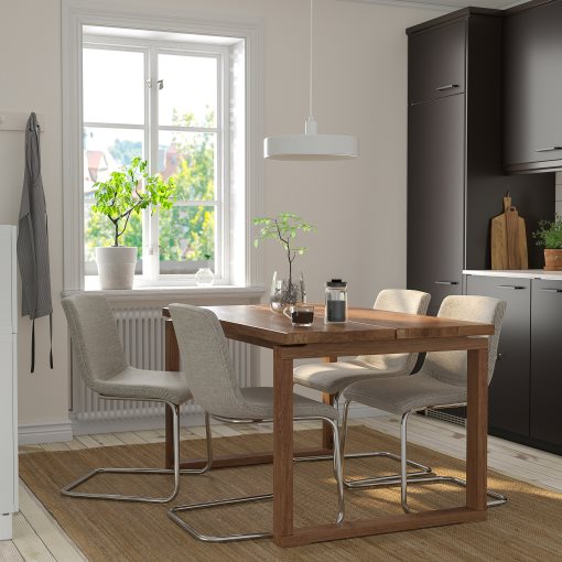 MORBYLANGA/LUSTEBO, table and 4 chairs, 140x85 cm, 695.235.20