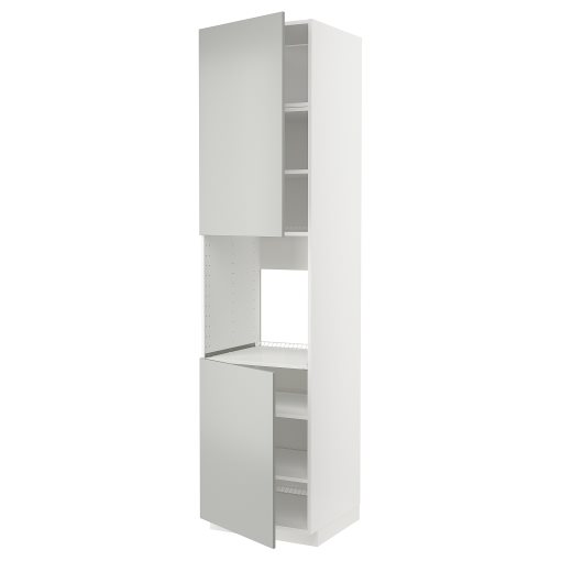 METOD, high cabinet for oven with 2 doors/shelves, 60x60x240 cm, 695.387.72
