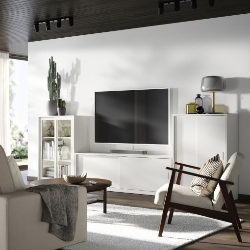 TONSTAD, TV/storage combination with sliding doors, 339x37x116 cm, 695.717.66