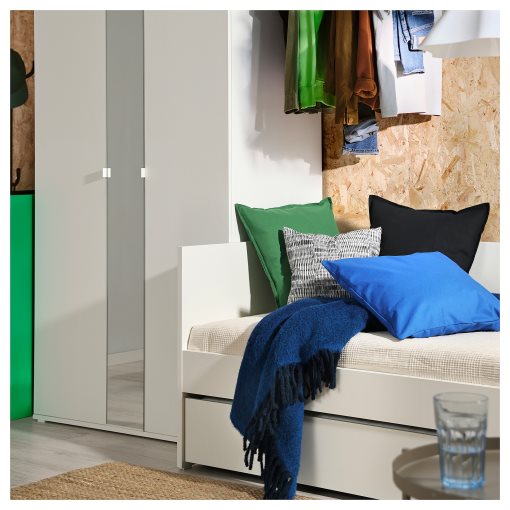 VIHALS, κρεβάτι επισκέπτη day-bed με συρταρωτό κρεβάτι/2 στρώματα, 80x200 cm, 695.806.38