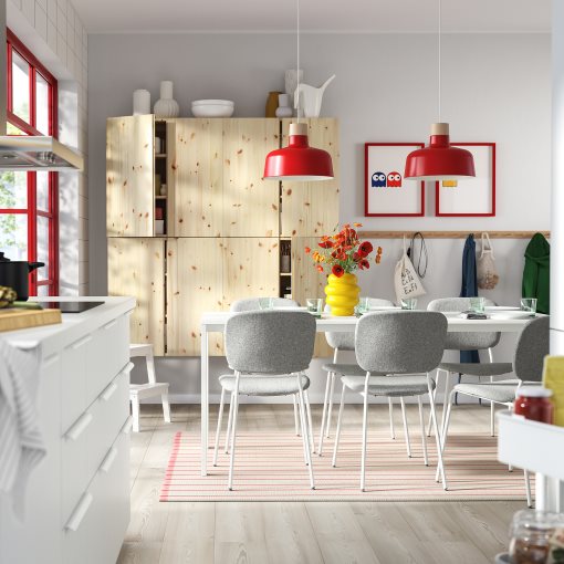 VIHALS, τραπέζι και 6 καρέκλες, 180x74 cm, 695.899.45