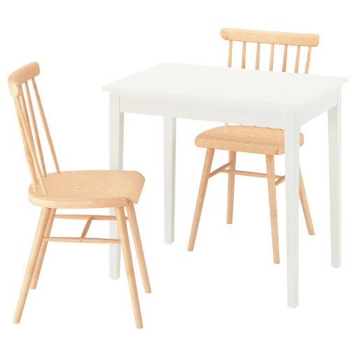 NÄSINGE/HÖGVED, τραπέζι και 2 καρέκλες, 80x60 cm, 696.101.50