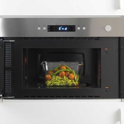 IKEA 365+, δοχείο αποθήκευσης τροφίμων ορθογώνιο/γυαλί, 1.8 l, 703.592.03